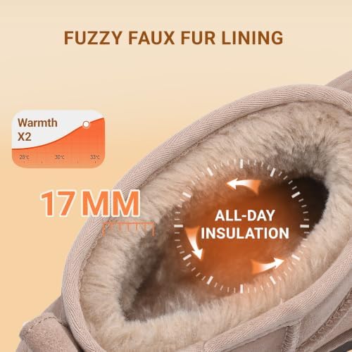 DREAM PAIRS Women's Outdoor Winter Ankle Boots