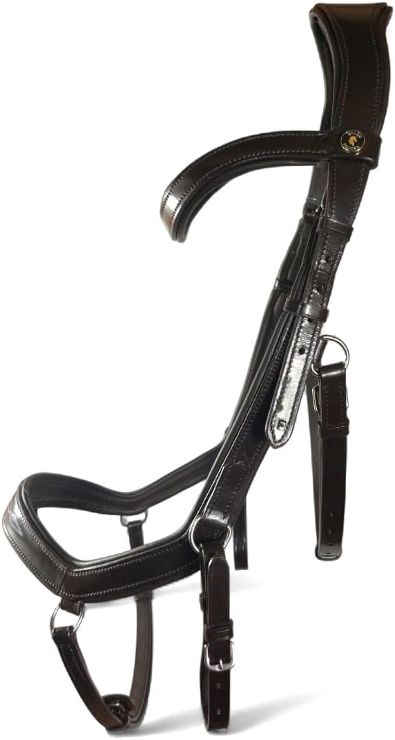 Pressure Relief Comfort Ergonomic Horse Bridle Fancy Stitch Havana Brown | Ergonomic | Comfortable | Durable (Fancy Stitch, Full/Horse)