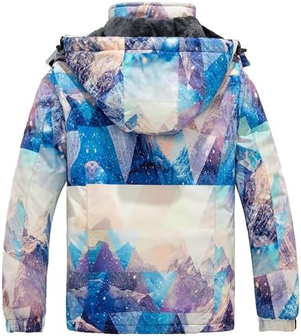 wantdo Women Hardshell Waterproof Windproof Insulated Ski Trekking Jacket
