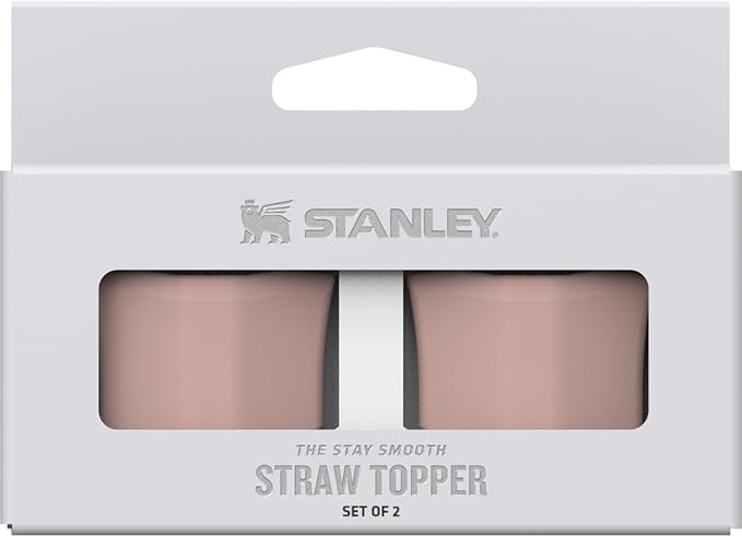 Stanley Quencher スムーズストローカバー2個セット | 取っ手付きタンブラー用人間工学に基づいたストローキャップ | ドリンクカップ用シリコンアクセサリー | BPAフリー