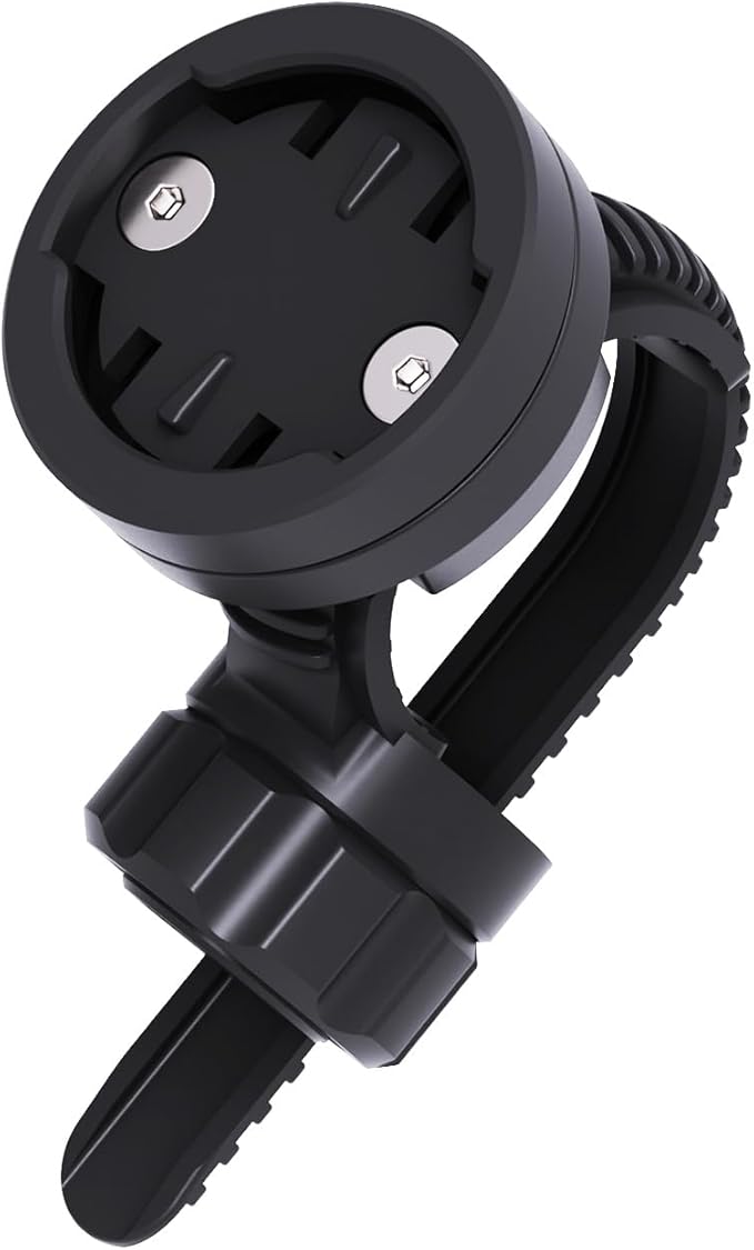 Out-Front Bike Mount Compatible with Garmin Edge, iGPSPORT, XOSS, CooSpo Magene, CYCPLUS GPS Cycling Computer&Lights Adjusted Between 28~40mm Suitable for Round Tube&Flat Handlebars (S6)