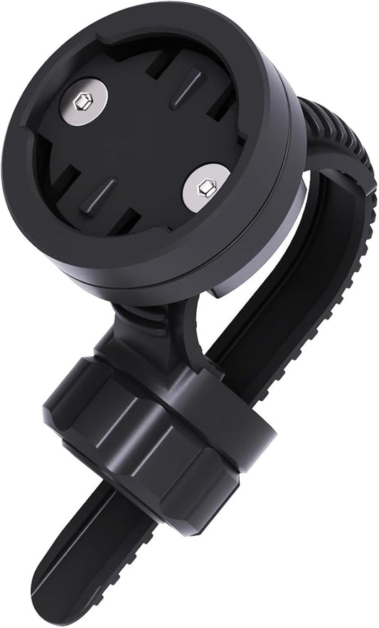 Out-Front Bike Mount Compatible with Garmin Edge, iGPSPORT, XOSS, CooSpo Magene, CYCPLUS GPS Cycling Computer&Lights Adjusted Between 28~40mm Suitable for Round Tube&Flat Handlebars (S6)