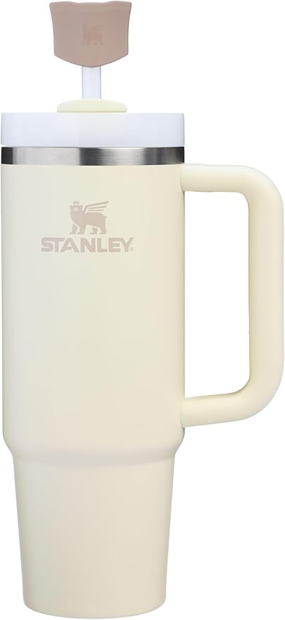 Stanley Quencher スムーズストローカバー2個セット | 取っ手付きタンブラー用人間工学に基づいたストローキャップ | ドリンクカップ用シリコンアクセサリー | BPAフリー