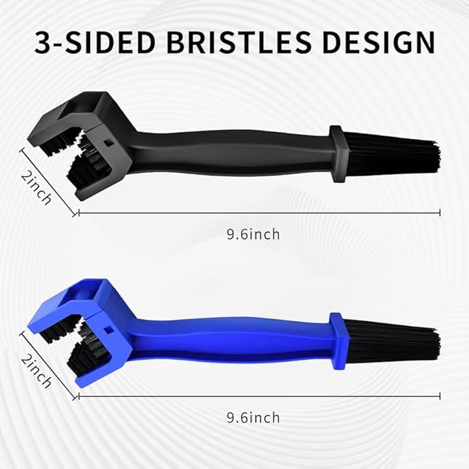 2 PCS Bike or Motorcycle Chain Washer,Grunge Brush Chain Degreaser for Bicycle Motorcycle Chain Brush, Universal Bicycle Chain Cleaning Brush Tool for Mountain Bike Heavy Duty Motorcycle ，(Blue，Black)