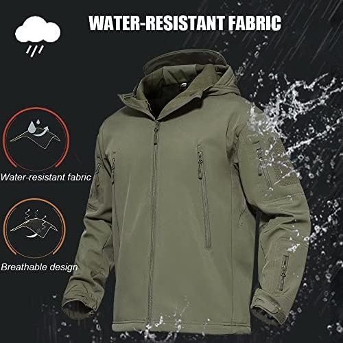 MAGCOMSEN Men's Jackets Tactical Winter Waterproof Softshell Rain Coat