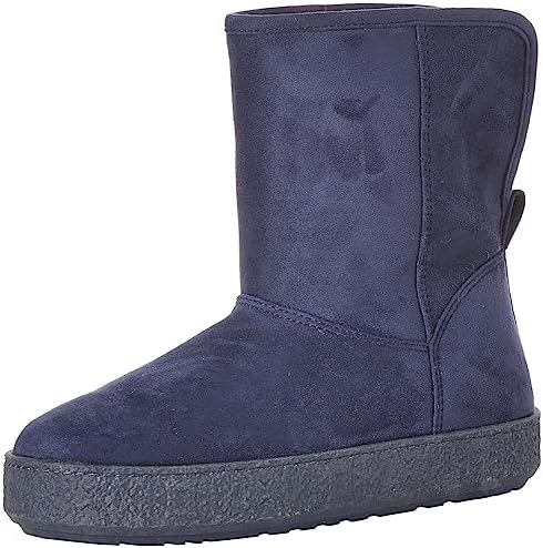 Amazon Essentials Women's Faux Fur Lined Shearling Boots, Pull-On Design