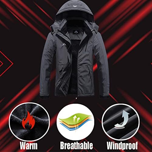 MOERDENG Women's Waterproof Warm Ski Coat Windproof Outdoor Winter Jacket