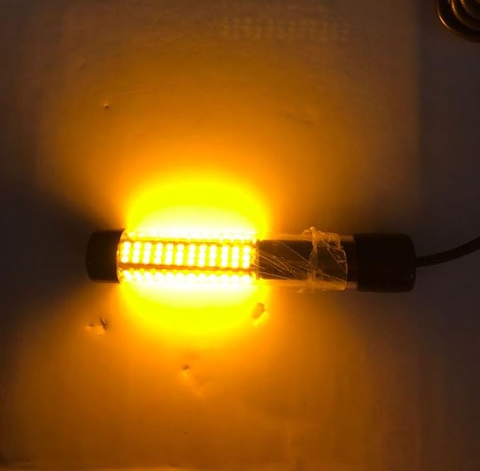 SAMDO IP68 12V LED Underwater Fishing Light 1080 Lumens Fish Attracting Light, Night Fishing Light 10.8W