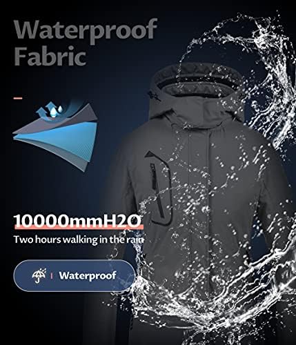 Women's Mountain Waterproof Ski Jacket Windproof Snowboarding Jacket Warm Winter Coat Raincoat