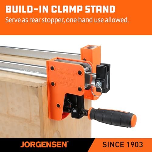 Jorgensen 36-inch Bar Clamps Set, 2-pack Cabinet Master 90° Parallel Clamps