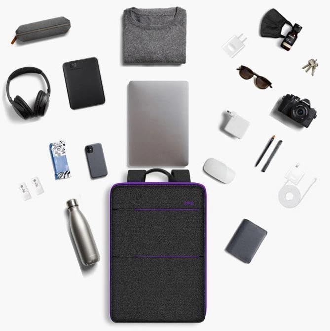 ZINZ Slim & Expandable Laptop Backpack 15 15.6 16 Inch Sleeve, Spill-Resistant Notebooks Bag Case for Most 14-16 Inch MacBooks Surface-Books Dell HP Lenovo Asus Computers, B01PU01