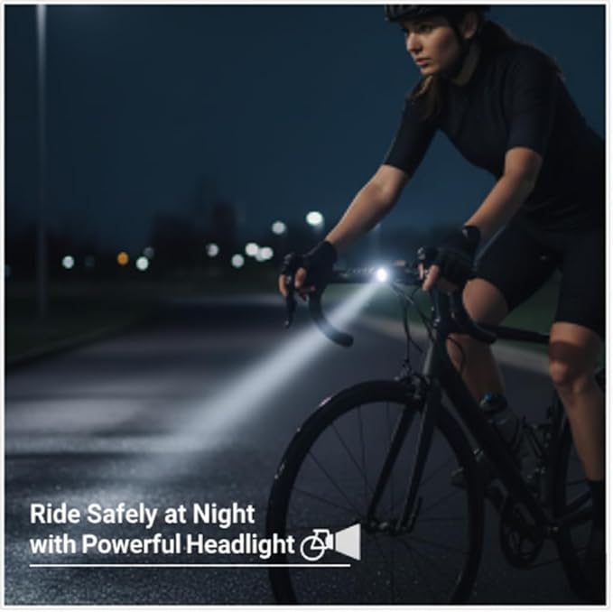 4K Bike Camera with GPS Tracking, Cycling Computer & Headlight – Spedal S1 30FPS Action Cam with 6-Axis EIS, 132° Wide Angle, Speed/Route Recording, Night Vision, IP65 Waterproof, 64GB SD Card