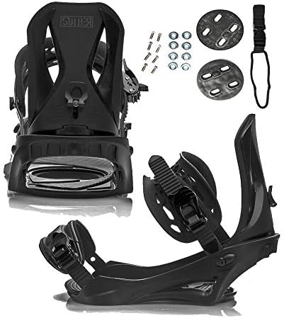 STAUBER Matte Summit Snowboard & Binding Package Sizes 128, 133, 138, 143, 148,153,158, & 161- Best All Terrain, Twin Directional, Hybrid Profile - Adjustable Bindings - Designed for All Levels 143