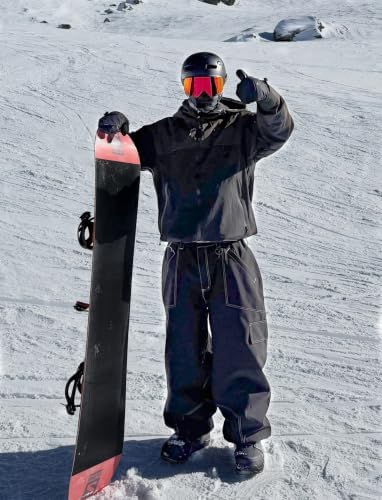GSOU SNOW Snowboard Jacket Womens Men Baggy Ski Jacket Waterproof Insulated