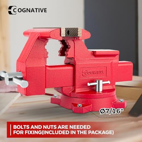 4.5” Ductile Iron Bench Vise, 4400LB Clamping Force