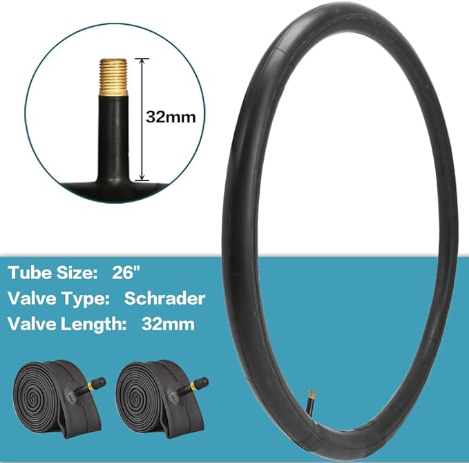 2 Pack 26x2.1 / 29x2.125 Bike Tires 3mm Anti-Puncture Layer with or Without 26x1.75/2,125 Inner Tubes for Mountain Trail City Bicycle Folading Replacement Tyres