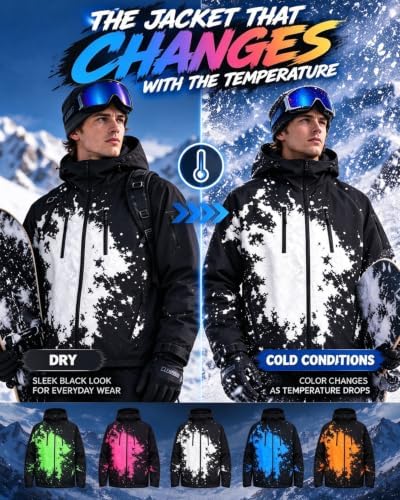 Reactive Jacket The Jacket That Changes When It Snows Windbreaker for Men