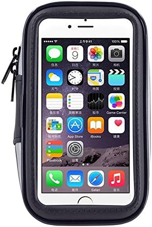 Touch Screen Bike Mount Waterproof Phone GPS Case Bicycle Handlebar Holder Bag for iPhone 16 Plus 15 14 13 Pro Max iPhone 16 Pro XR Samsung Galaxy A15 A35 S23 FE OnePlus Nord N200 Google Pixel 7 6