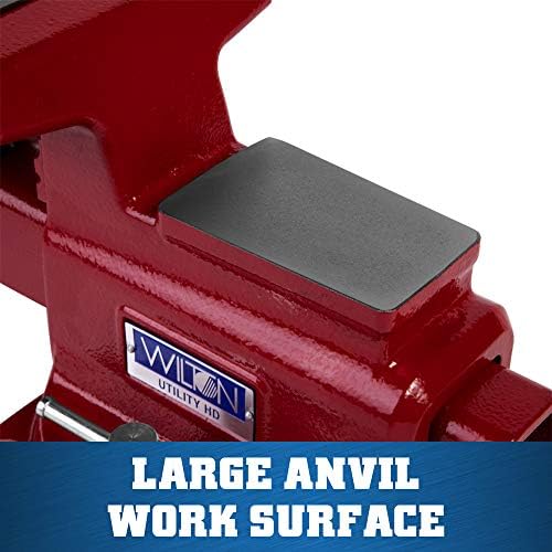 Wilton Utility HD Bench Vise, 6-1/2" Jaw Width, 6-1/4" Jaw Opening, 4-1/4" Throat (Model 656UHD)