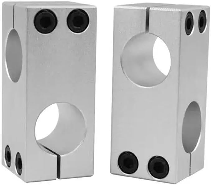 Optical Shaft Cross Clamp Fixed Bracket Parallel and Vertical Connection Locking Aluminum Double Hole Same Diameter Connector (Color : 11mmx11mm)