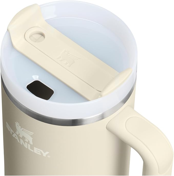 STANLEY Quencher H2.0 タンブラー ハンドル＆ストロー付き 1.1L | FlowState 3-Position蓋 | 車のカップホルダー対応 旅行用 | 真空断熱 ステンレススチール製カップ | BPAフリー | 限定色 トーステッドアーモンド