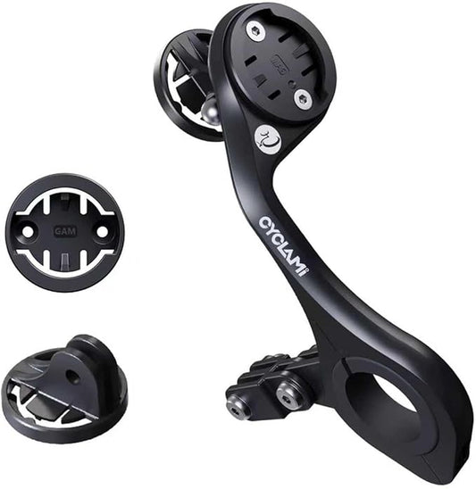 Out Front Mount Compatible with Garmin Edge GPS Bike Computer, XOSS G/G+, iGPSPORT Bike Light & Gopro Cycling Handlebar 25.4mm 31.8mm(M6)