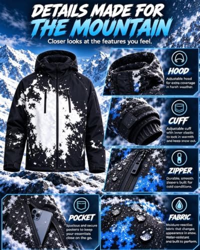 Reactive Jacket The Jacket That Changes When It Snows Windbreaker for Men