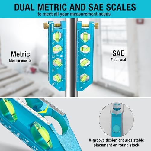 DURATECH 6.25-Inch Level, Magnetic Torpedo Level for DIY and Household Use
