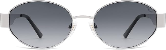 SOJOS Retro Oval Sunglasses for Women Trendy Classic Shades UV400 Protection SJ1256