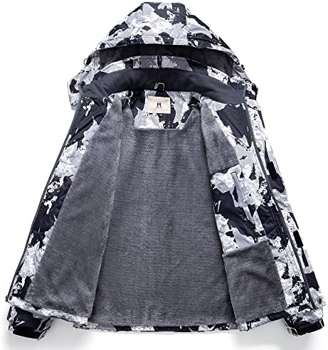 Men's Mountain Waterproof Ski Jacket - Windproof Snowboarding Warm Winter Coat Raincoat
