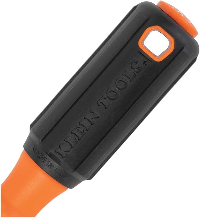 Klein Tools 6836INS Insulated Screwdriver, Made in USA, 1000V #2 Phillips Tip Screwdriver with 6-Inch Shank, Tip-Ident, Cushion-Grip Handle