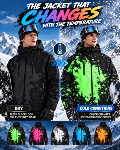 Reactive Jacket The Jacket That Changes When It Snows Windbreaker for Men