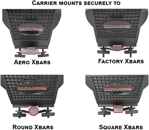 Malone SeaWing Saddle Style Universal Car Roof Rack Kayak Carrier with Bow & Stern Tie-Downs – 70 lb Capacity, V-Style Cradles, No-Tool Install, Jawz Mount, Corrosion-Resistant Nylon