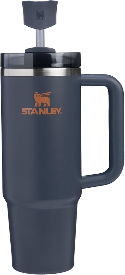 Stanley Quencher Stay Smooth Anti-Pucker Straw Topper 2-Pack | Ergonomic Sip Through Straw Cap for Tumbler with Handle | Silicone Accessory for Drinking Cup | BPA-Free