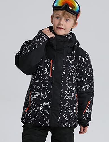 Big Boy's Waterproof Breathable Snowboard Ski Jacket