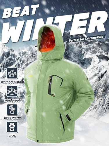 TACVASEN Men's Winter Skiing Jackets Waterproof Thermal Snowboard Coats