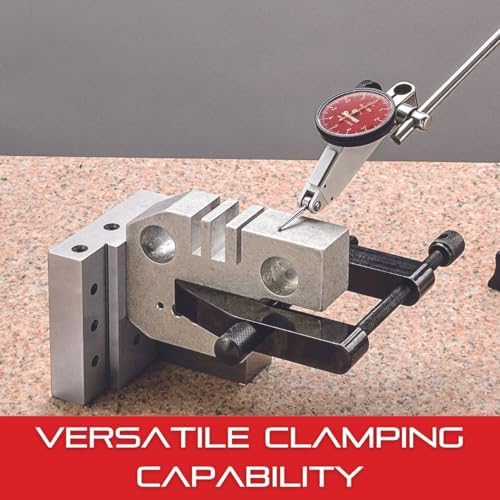 Starrett Toolmakers Parallel Clamp - Ideal for Holding Work in Tapping and Drilling - 2-3/4" Capacity, 1-25/32" Throat Depth, Hardened Steel, Nice Finish - 161D
