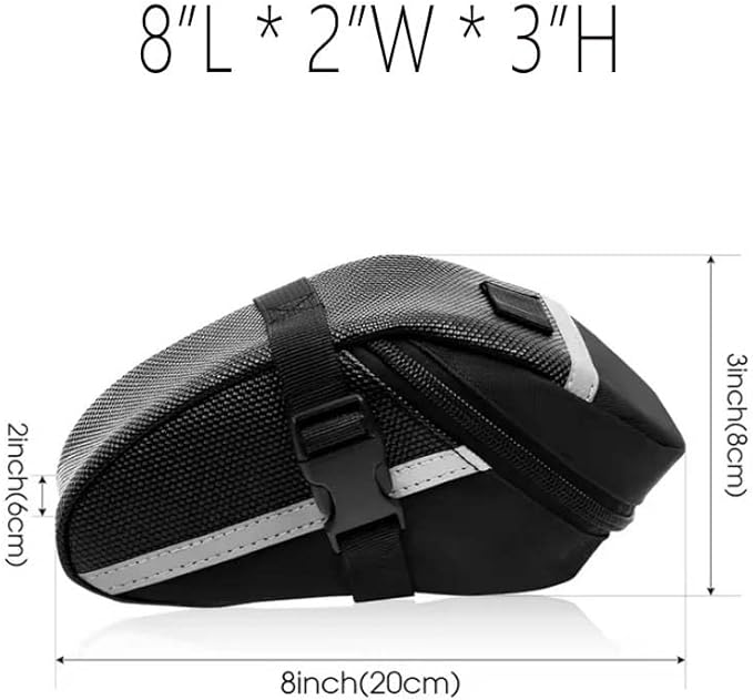 Mountain Bike Seat Bag Compact Road Bike Saddle Bag Bike Repair Tool Carrier Organizer Storage Pouch Wedge Bag Pack for Racing Bike Cycling Bicycle Spare Tubes Multi-tool Hex Wrench eBike