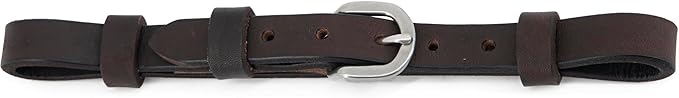 Leather Flat Bridle, Curb Strap for Horses, Flat Western Bridle Leather Curb Strap for Refined Control