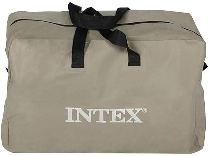 INTEX 68325EP エクスカーション5 インフレータブルボートセット：デラックス54インチボートオールと高出力ポンプ付属 - 背もたれ付き調節可能シート - 釣り竿ホルダー - 5人用 - 耐荷重1320ポンド