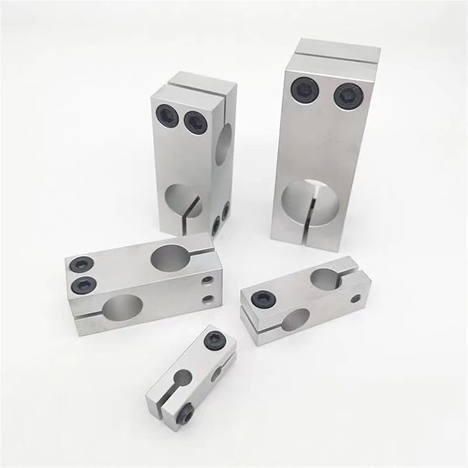 Optical Shaft Cross Clamp Fixed Bracket Parallel and Vertical Connection Locking Aluminum Double Hole Same Diameter Connector (Color : 6mmx6mm)