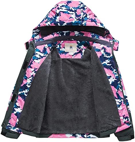 Girl's Waterproof Ski Jacket Warm Winter Snow Coat Windproof Snowboarding Rain Jacket