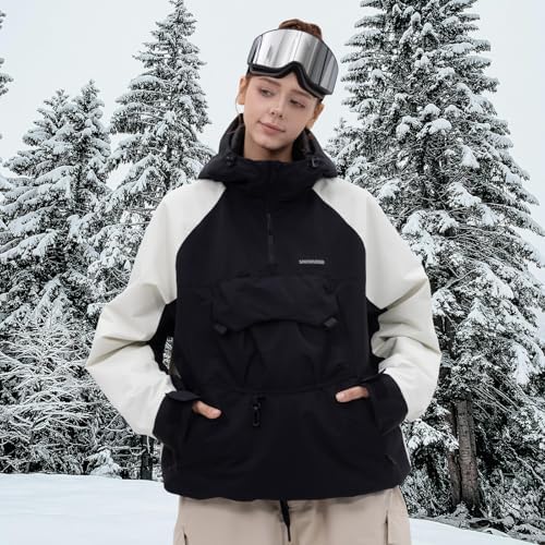 SNOWVERB Baggy Fit Ski Snowboard Coats Snow Anorak Jacket for Men and Women