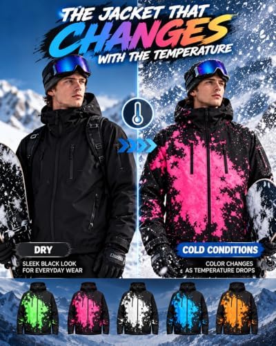 Reactive Jacket The Jacket That Changes When It Snows Windbreaker for Men