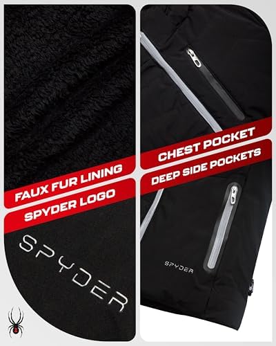 Spyder Womens 3 in 1 Ski Jacket - Waterproof Winter Coat with Puffer Liner