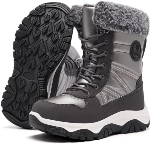 Women's Winter Snow Boots Warm Fur Water Resistant Non Slip Boot