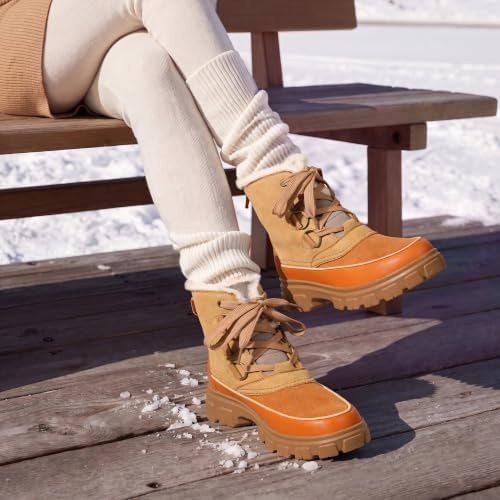 DREAM PAIRS Women’s Lace Up Ankle Snow Boots