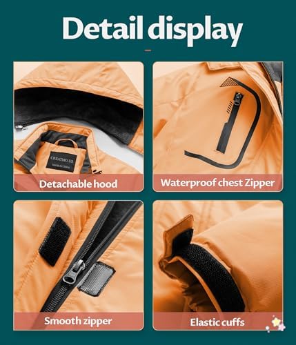 Girl's Waterproof Ski Jacket Warm Winter Snow Coat Windproof Snowboarding Rain Jacket