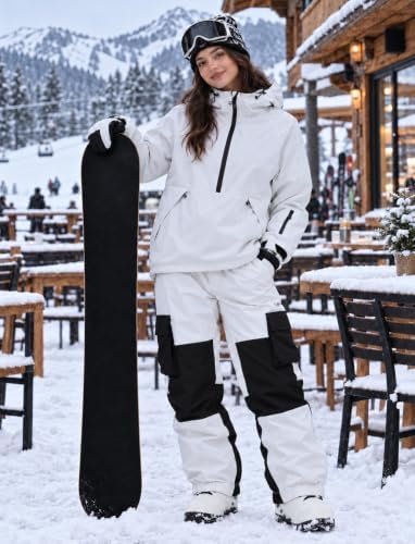 GSOU SNOW Mens Snow Jacket Womens Baggy Snowboard Ski Jacket Waterproof