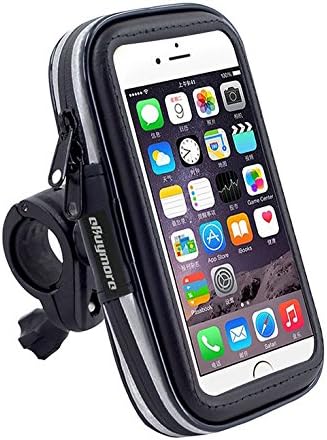 Touch Screen Bike Mount Waterproof Phone GPS Case Bicycle Handlebar Holder Bag for iPhone 16 Plus 15 14 13 Pro Max iPhone 16 Pro XR Samsung Galaxy A15 A35 S23 FE OnePlus Nord N200 Google Pixel 7 6
